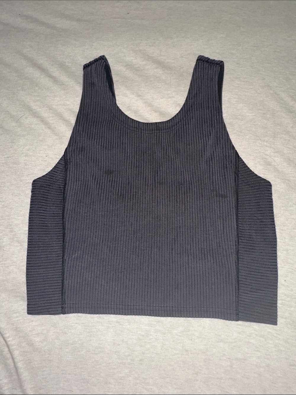 lululemon athletica Ribbed Softstreme Cropped Tank Top - Black